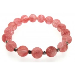 10mm Cherry Quartz Power Bracelet